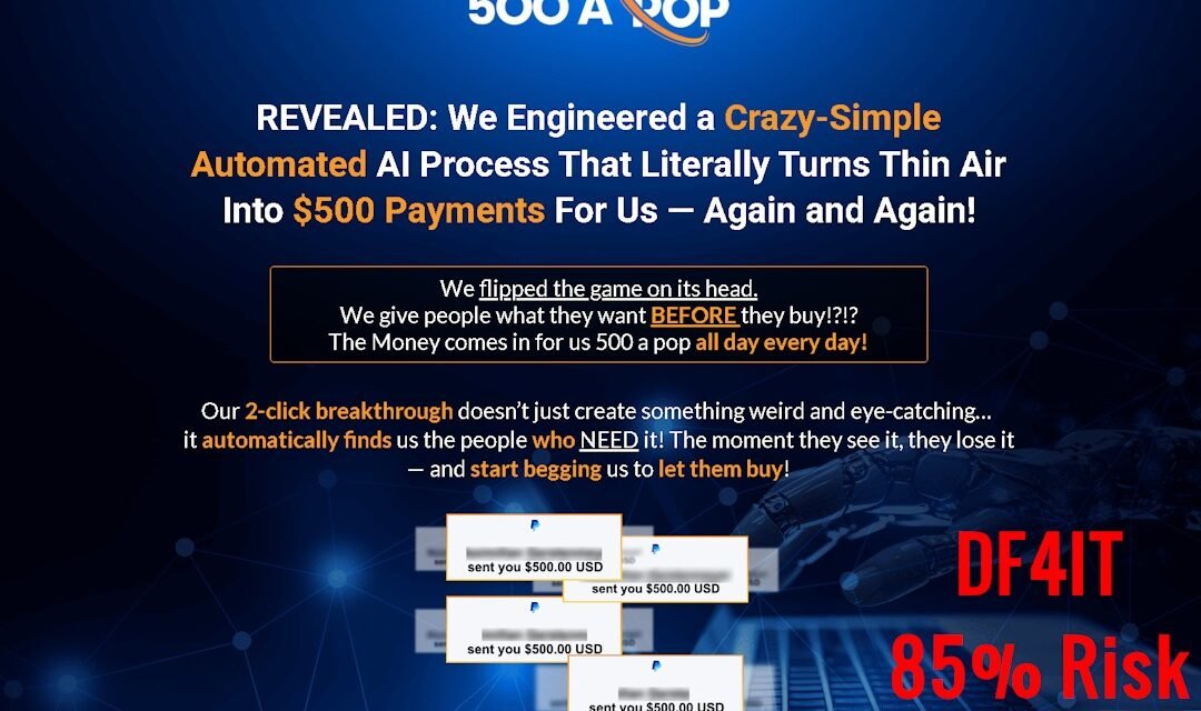 500 A Pop Scam Review – WarriorPlus “AI Income” Exposed